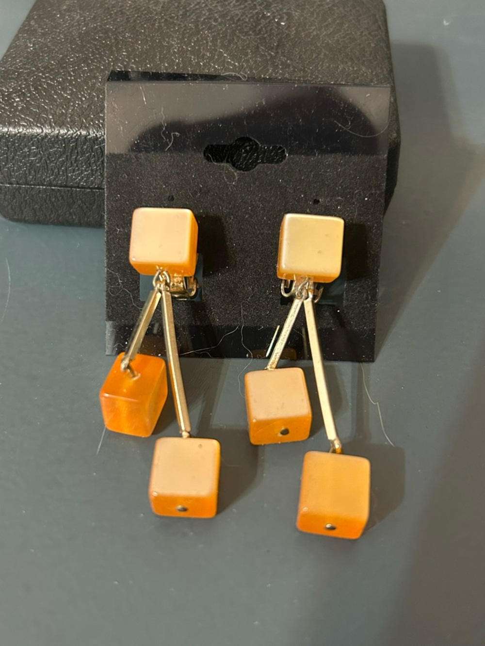 MCM 1960’s Lucite Drop Earrings